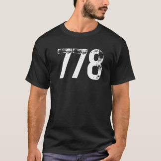 T-shirt 778 Indicatif régional Vancouver BC Mobile Telepho