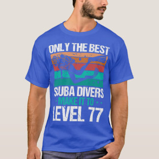 T-shirt 77 Plongée sous-marine Niveau 77 Année Plongée ave