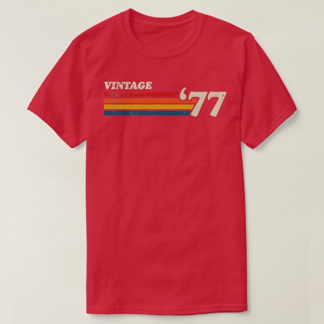 T-shirt 77 STRIPES RÉTRO vintages (Design devant)