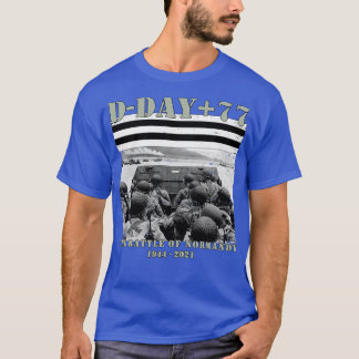 T-shirt 77e anniversaire 2ÈME GUERRE MONDIALE D Day Alliés