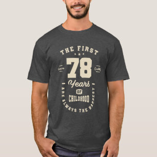 T-shirt 78 ans - Né en 1945 - 78e anniversaire