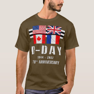 T-shirt 78e anniversaire 2ÈME GUERRE MONDIALE D Day Alliés