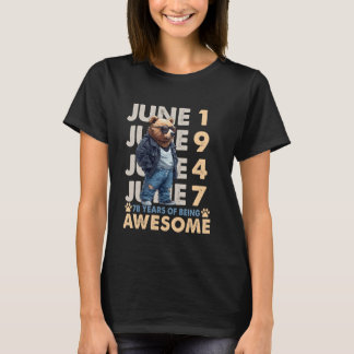 T-shirt 78e anniversaire de l'ours Légendes Juin 1947 78 a