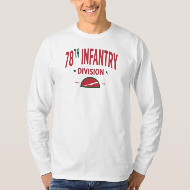 T-shirt 78e Division d'infanterie, Long de la Division de  (Devant)