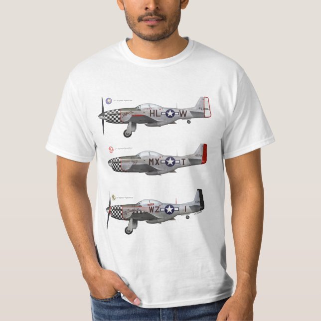 T-Shirt 78th Fighter Group P-51 Mustang (Devant)