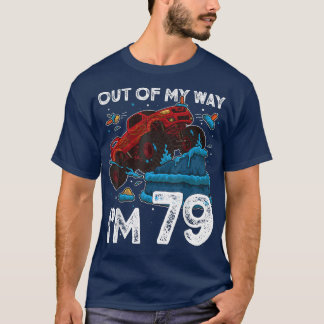 T-shirt 79e anniversaire Garçon Monster Camion De Mon Chem