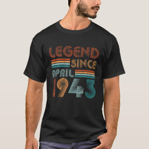T-shirt 79E Anniversaire Pour 79 Ans Légende Depuis Le 1Er