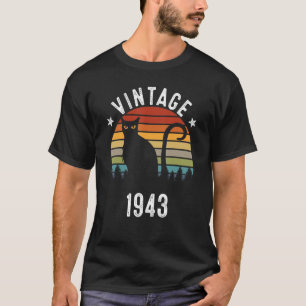 T-shirt 79e anniversaire Vintage 1943 79 ans