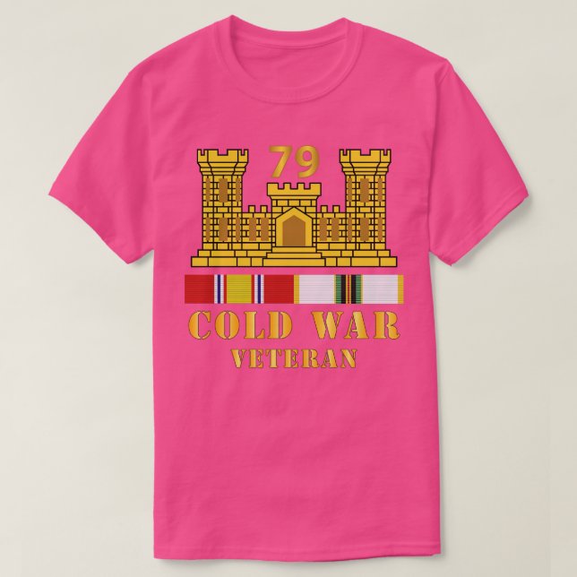 T-shirt 79e Bataillon du génie Branche de l'ENG ColdVetera (Design devant)