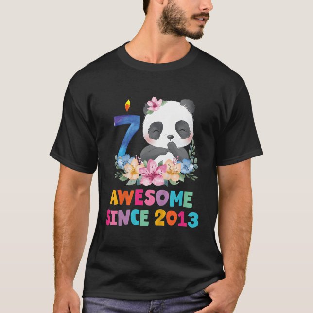 T-shirt 7 7E Panda Unicorn Py (Devant)