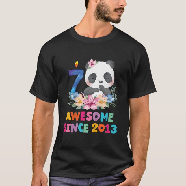 T-shirt 7 7ème Panda Licorne Py (Devant)