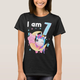 T-shirt 7 Ans 7 Anniversaire tenue garçon fille licorn 2