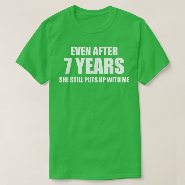 T-shirt 7 ans Anniversaire Drôle Relation Cadeaux pour (Design devant)