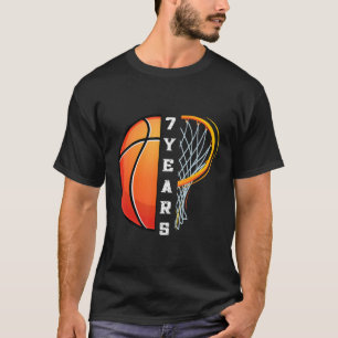 T-shirt 7 ans joueur de basket-ball anniversaire 7e