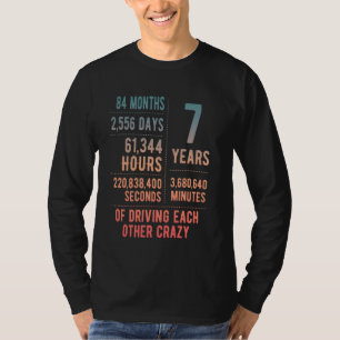 T-shirt 7 ans mariés Funny 7e anniversaire de Mariage