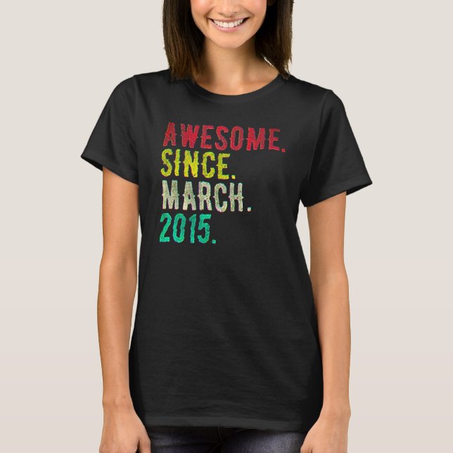 T-shirt 7 ans mars 2015 (Devant)