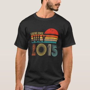 T-shirt 7 Ans Rétro Anniversaire Cadeaux Légende depuis Ju