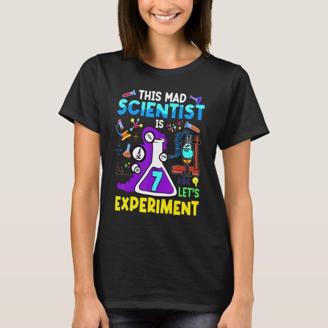 T-shirt 7 Ans Science Thème fête 7ème anniversaire Faisons (Devant)
