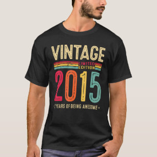 T-shirt 7 ans Vintage 2015 Tee - shirt 7e anniversaire gar