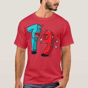 T-shirt 7 ate 8 9 Funny Math 1