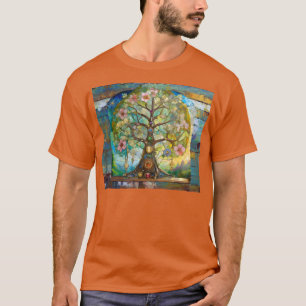 T-shirt 7 Chakra Fleurissant Arbre De Vie