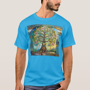 T-shirt 7 Chakra Fleurissant Arbre De Vie