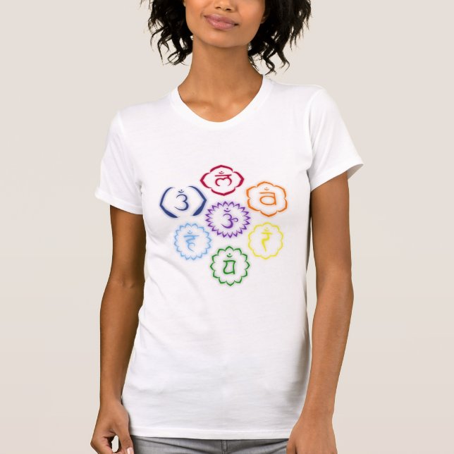 T-shirt 7 Chakras en cercle (Devant)