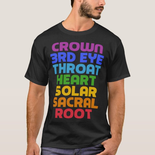 T-shirt 7 Chakras   Saying Cool Yoga Quote (Devant)