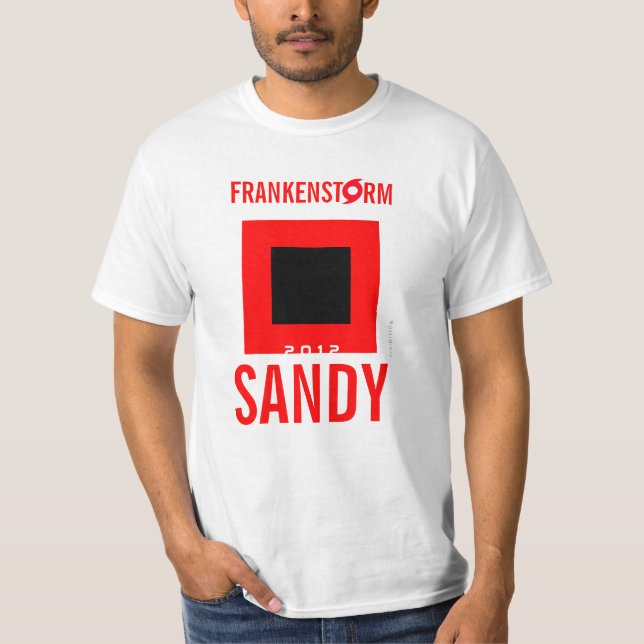 T-shirt 7 de survivant d'ouragan de Frankenstorm (Devant)