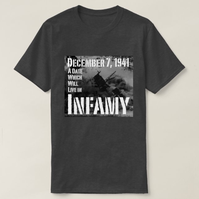 T-shirt 7 décembre 1941 Pearl Harbor (Design devant)