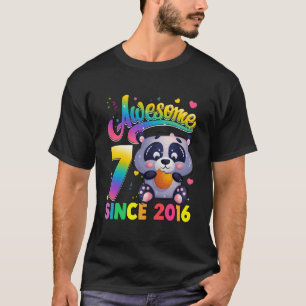T-shirt 7 Depuis 2016 Panda 7Th