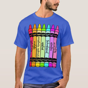 T-shirt 7 dimensions crayons