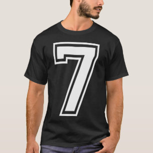 T-shirt 7 Équipe Numéro Sept Équipements de Sport Correspo