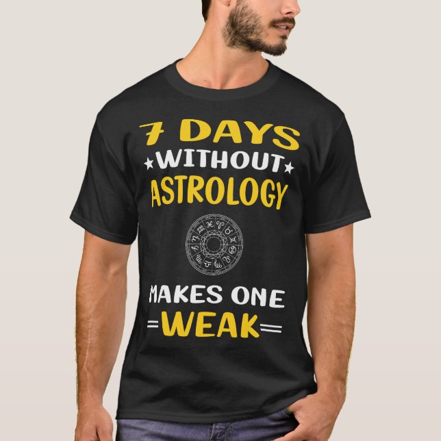 T-shirt 7 Jours Sans Astrologie (Devant)