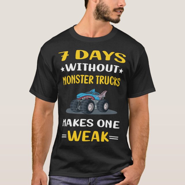 T-shirt 7 Jours Sans Camion Monster (Devant)