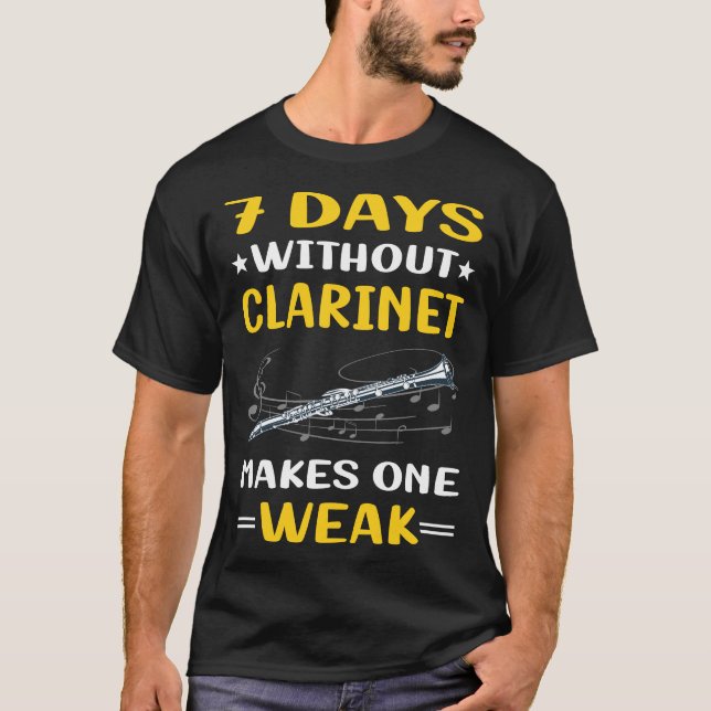 T-shirt 7 Jours Sans Clarinet (Devant)