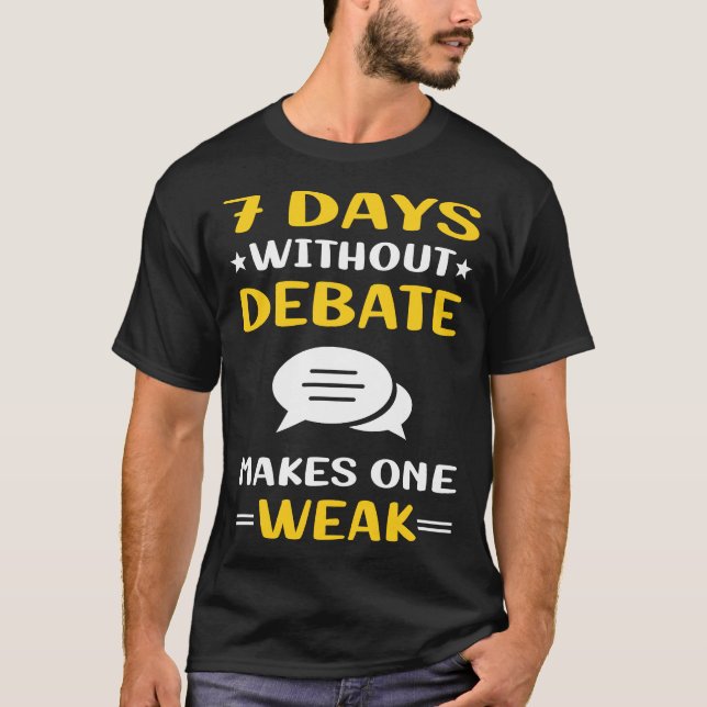 T-shirt 7 Jours Sans Débat (Devant)
