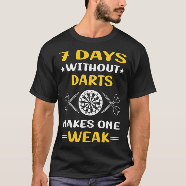 T-shirt 7 Jours sans fléchettes (Devant)