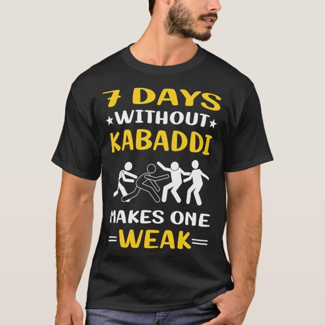 T-shirt 7 Jours Sans Kabaddi Kabadi (Devant)