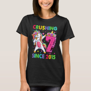 T-shirt 7 Le broyer depuis 2015 Dabbing Unicorn 7e naissan