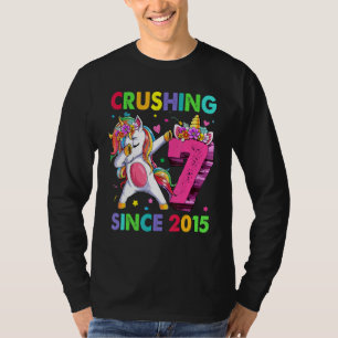 T-shirt 7 Le broyer depuis 2015 Dabbing Unicorn 7e naissan