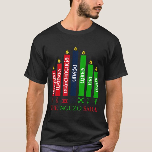 T-shirt 7 Principes De Kwanzaa (Devant)
