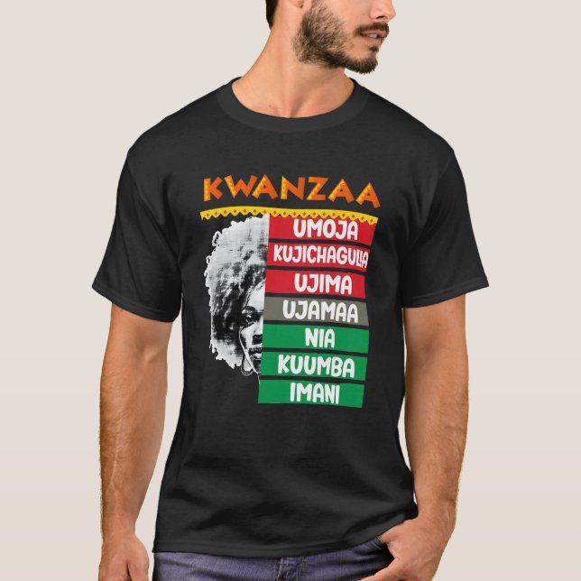 T-shirt 7 Principes De Kwanzaa4 (Devant)