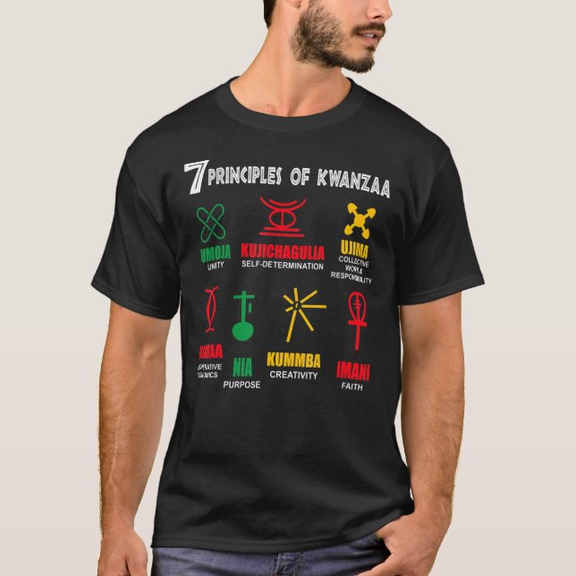 T-shirt 7 Principes De Kwanzaa_1 (Devant)