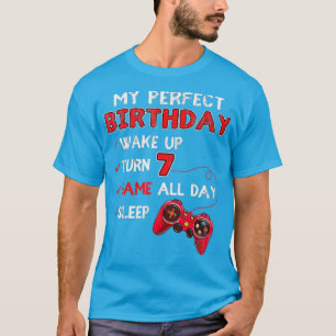 T-shirt 7 Years Old Gamer 7th Birthday For Boy Perfect