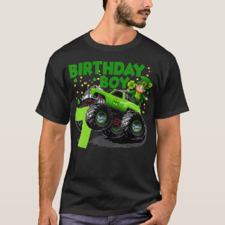 T-shirt 7e année Anniversaire Garçon Monster Camion St Pat