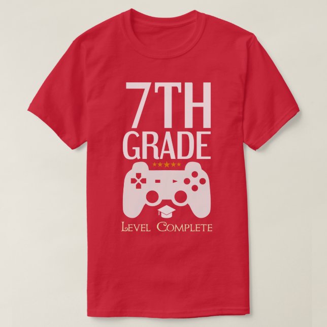 T-shirt 7e année Vidéo complète Anniversaire Cadeau (Design devant)