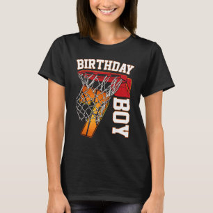 T-shirt 7e anniversaire Boy Basketball 7 ans Thème Playe