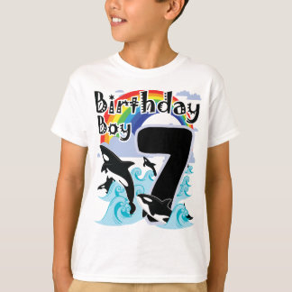 T-shirt 7e anniversaire Boy en Orca Whale lover