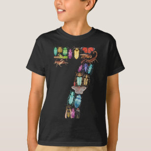 T-shirt 7e anniversaire Bugs Insects Beetles 7 ans Cadeau